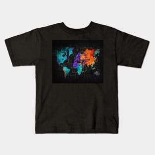 World map Kids T-Shirt